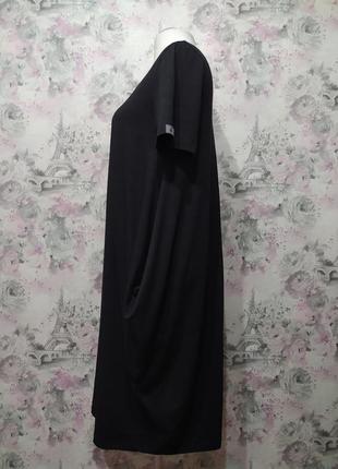 Сукня із поясом жіноча бохо літня трикотажна повсякденна чорний 443 фото