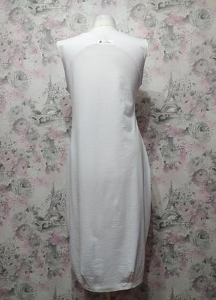 Сукня - сарафан із поясом жіноча бохо літня трикотажна повсякденна білий 444 фото