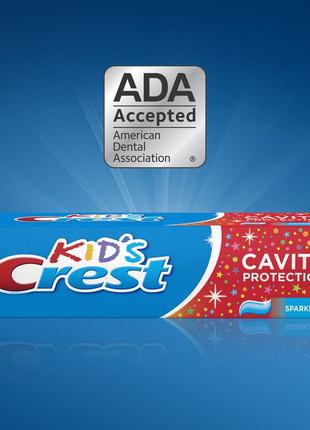 Американська дитяча зубна паста crest kids,оригінал usa1 фото