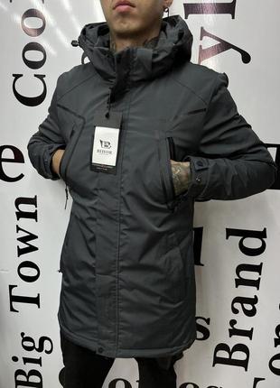 Куртка мужская bihor демисезонная 48-58 арт.1637, сірий, l, 48
