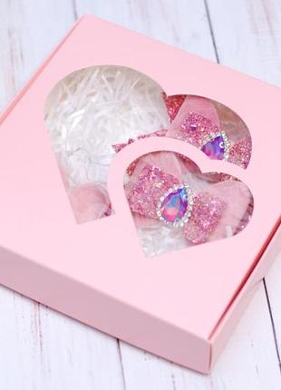 Подарочный набор для девочки в розовом цвете4 фото