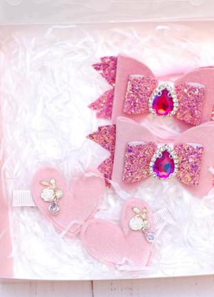 Подарочный набор для девочки в розовом цвете3 фото