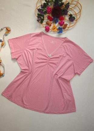 Суперовая хлопковая стрейчевая футболка цвета пыльной розы pretty secrets