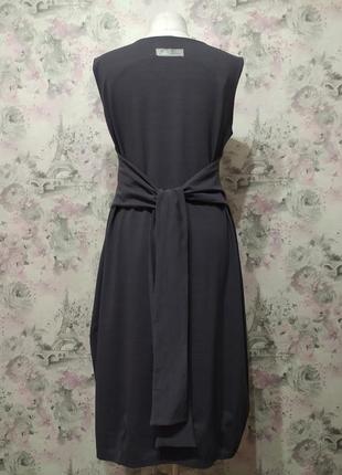 Платье - сарафан с поясом женское бохо летнее трикотажное повседневное серый 447 фото