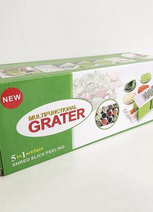 Мультислайсер терка-овочерізка multi purpose grater, овочерізка ручна мультислайсер2 фото