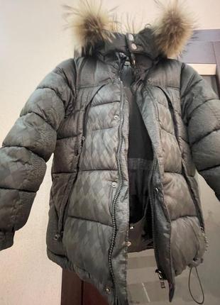 Via lattea зимняя куртка парка пуховик на 10-12 лет итальялия1 фото