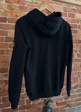 Зип худи stone island черный