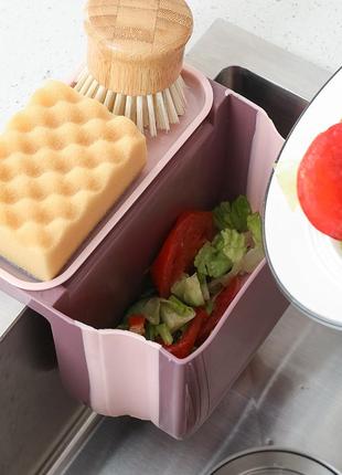 Кухонный складной органайзер держатель для губок kitchen sponge holder rose