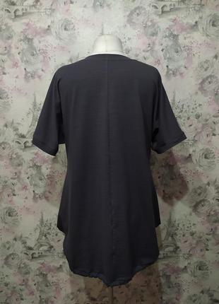Туніка жіноча бохо літня трикотажна сорочка блуза довга сірий 444 фото