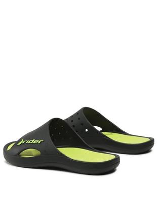 Шлепанцы мужские rider bay x ad черно-салатовые