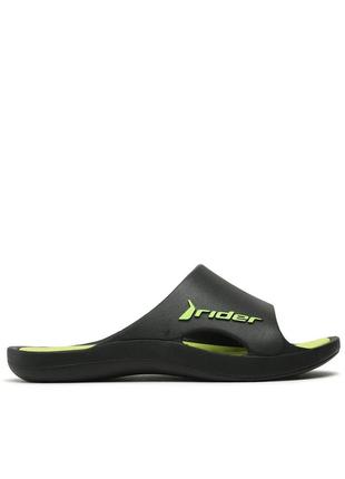Шлепанцы мужские rider bay x ad черно-салатовые