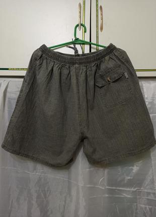 Мужские шорты на резинке большие размеры.
3 кармана.
ткань лен 100 % коттон2 фото