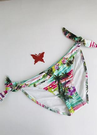 Актуальний низ купальника принт пальми на зав'язках boux avenue ❤️ сток!