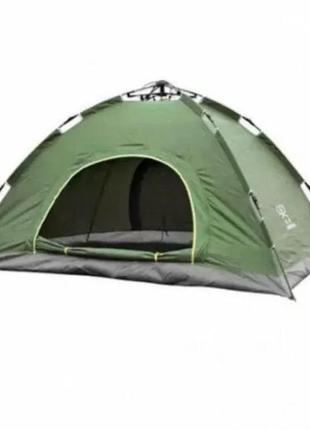 Палатка автоматическая 4-х местная зеленая размер 2х2 метра,палатка для кемпинга,палатка для отдыха на природе