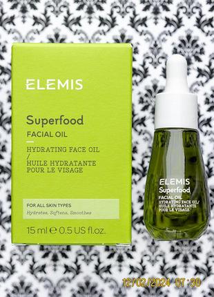 Поживна антивікова олійка для обличчя elemis superfood nourishing facial oil 15 мл1 фото