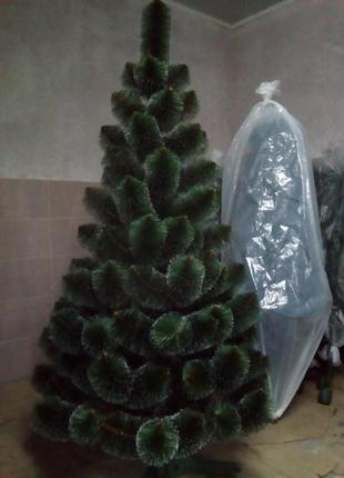 Сосна пишна штучна засніжена зелена 2.3м