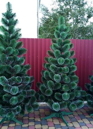 Сосна пишна штучна засніжена зелена 2.3м