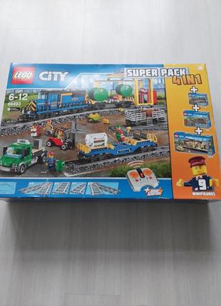 Конструктор lego city 66493 залізничний супер-пак