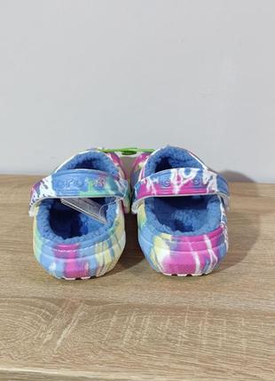 Crocs lined  tie dye clog blue/multi крокси4 фото