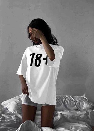 Хлопкова футболка принт ♥️ 42-48р.2 фото