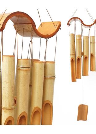 Бамбуковий дзвіночок для дверей на 8 трубочок. музика вітру з бамбука