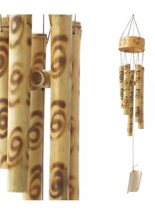 Бамбуковий дзвіночок для дверей на 5 трубочок. музика вітру з бамбука