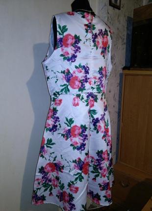 Очень красивое,яркое платье в цветочный принт,с пышной юбкой,dns dfs7 фото