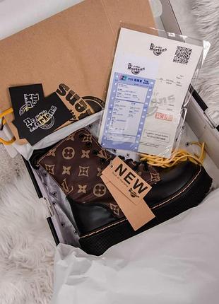 Dr. martens jadon x luis vuitton fur (молния) 5