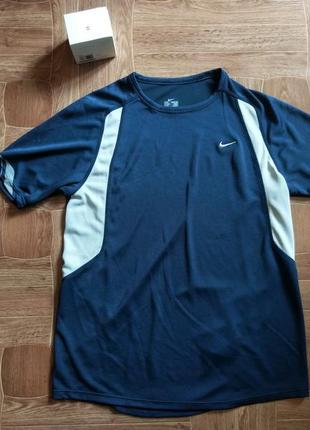 Футболка nike dri-fit blue\white