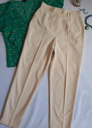 Стильные укороченные брюки с высокой талией avitano германия (размер 38-40)