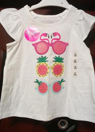 Футболочка з аплікацій окуляри від children's place