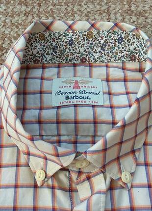 Barbour off white shirt сорочка оригінал (l)2 фото