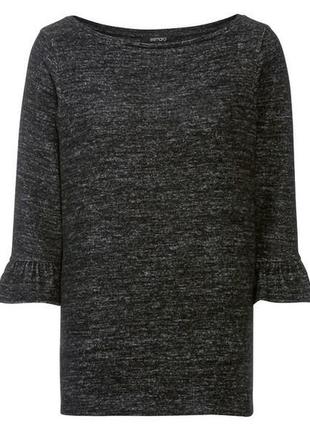 Супер мягкий стильный пуловер с воланами на рукавах,esmara. размер евро l 44/463 фото