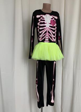 Скелет девочка балерина костюм карнавальный2 фото