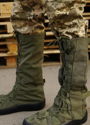 Тактические военные водонепроницаемые защитные бахилы на обувь