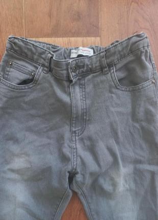 Качественные серые джинсы по типу скинни2 фото
