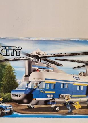 Конструктор lego city 4439 поліцейський вантажний вертоліт