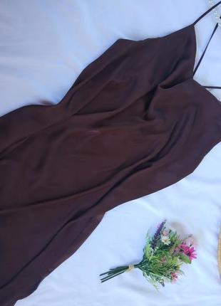 Фірмове стильне якісне атлосное плаття в стилі піжамному6 фото