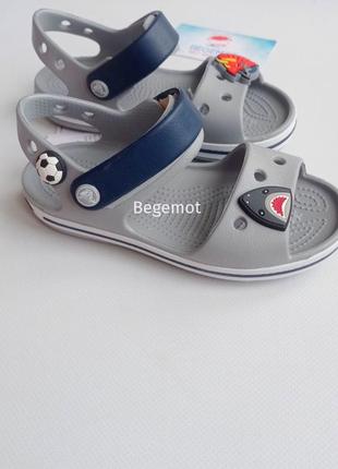 Сандалі дитячі crocs  crocband sandal сірій1 фото