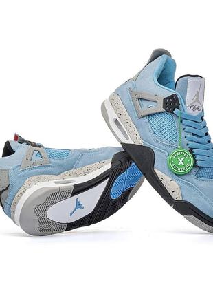 Кроссовки мужские nike air jordan 4 retro university blue1 фото