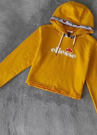 Укорочена стильна кофта худи с капюшоном ellesse