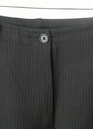 Стильні чорні штани в тонку бежеву смужку / hennes3 фото