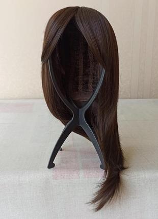 Темный новый парик, термостойкий, с горошкой, прямая, парик