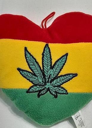 Сувенір - сердечко з листом на  прапорі болівії - 20х20 см