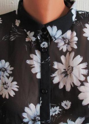 Шифоновая блуза принт ромашки atmosphere2 фото