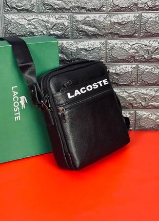 Luxury кожаная мужская барсетка грудня lacoste, сумка нагрудная лакоста из натуральной кожи 

сумка из натуральной кожи6 фото