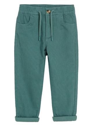 Акция скидка зеленые брюки с подкладкой для мальчика cool club 140 152