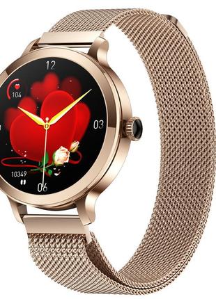 Смарт-часы uwatch smart vip lady pro gold, женсие, с шагомером и пульсометром, device clock5 фото