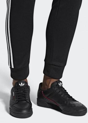 Шкіряні чоловічі кросівки  adidas originals continental 80 casual sneakers from finish line1 фото