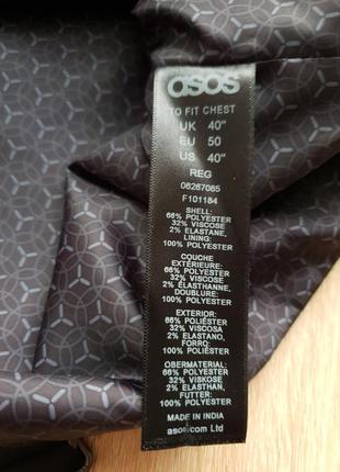 Asos - 48-50 ~ s-m - жилетка классическая мужская жилетка мужественный черный4 фото